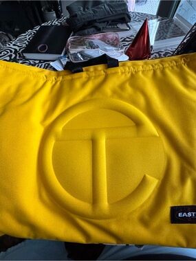 Telfar Yellow Tote with Black Trim